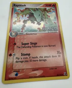 Pokemon Ex Delta Species Rapidash 52/113 Reverse Holo Stamped - Image 2