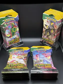 POKEMON EVOLVING SKIES SLEEVED BOOSTER PACKS 20 Total- 5 Full Art Sets - Image 1
