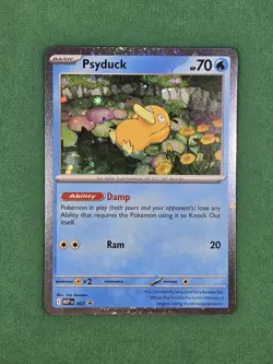 Pokemon TCG Psyduck MEP 007 Mega Evolutions Cosmos Holo Black Star Promo - Image 2