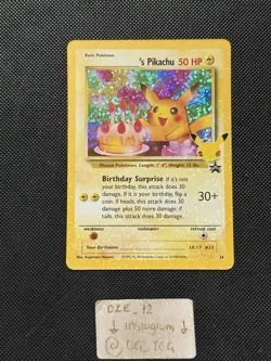 Pokemon 25th Celebrations - Birthday Pikachu - #24 - Classic Collection - MINT - Image 1