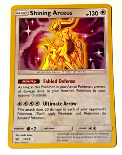🔥🔥Shining Arceus - 57/73 - Shiny Holo Rare NM, English Pokemon Shining Legends - Image 1