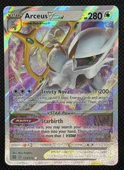 Arceus VSTAR 123/172 Swsh09 Brilliant Stars Ultra Rare Card NM - Image 1
