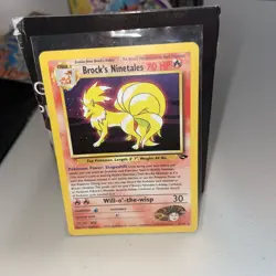 Pokemon TCG Brock's Ninetales Gym Challenge Holo Card 3/132 NM - Image 1