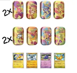 Pokemon 151 4 Mini Tins + 4 Promo Cards Sam's Club (LOT OF 4) ON HAND - Image 1