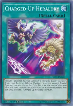 Charged-Up Heraldry - IGAS-EN060 - Common - 1st Edition Near Mint Yugioh! Card - Image 1