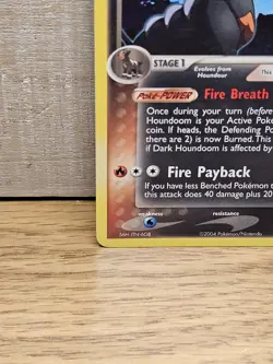 Dark Houndoom 37/109 EX Team Rocket Returns Non-Holo Pokemon Card TCG - Image 5