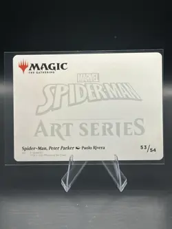 Spider-Man - Gold Stamped Signature - Art Series 53/54 - Art Card MTG Free Ship - Image 3