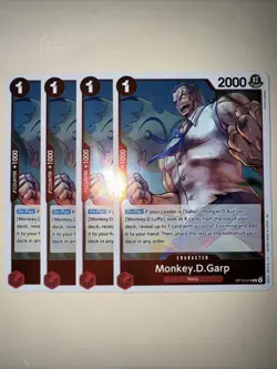 One Piece TCG OP13-016 Monkey. D. Garp X4 Playset Card Game CCG English - Image 1