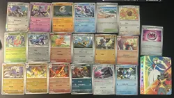 Pokemon Mega Evolutions Lot 19 Cards + Mini Portfolio Holo Reverse Holo Steelix - Image 1