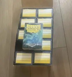 Dragon Shield Matte Clear Standard Size Card Sleeves Display Box Case 1000 7426844785522 - Image 1