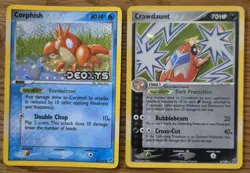 Pokemon Cards Corphish Crawdaunt Ex Deoxys /107 Reverse Holo Rare Stamped - Image 1