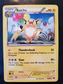 Raichu 40/99 Cosmos Holo Pokemon TCG Card Blister Exclusive BW Next Destinies NM - Image 2