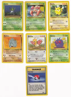 Pokemon Jungle COMPLETE SET Common Vintage WOTC 16 Card Lot Collection MP-NM - Image 4