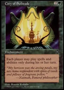 Light Play, English MTG Regular City of Solitude Visions Magic the Gathering - Image 1