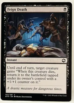 MTG-Feign Death - #103-Adventures in the Forgotten Realms (AFR)-Regular-NM - Image 1