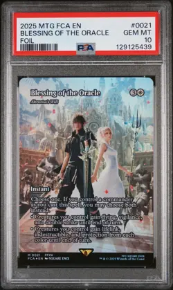 2025 Magic The Gathering Final Fantasy Blessing Of The Oracle Foil PSA 10 - Image 1