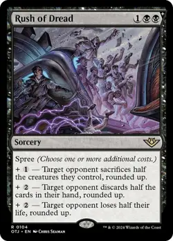 x1 Rush of Dread R MTG Outlaws of Thunder Junction M/NM, English - Image 1
