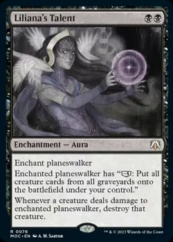 1 x Liliana's Talent - Foil - Commander: March of the Machine - NM-Mint - MTG - Image 1