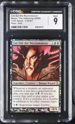 LIM-DUL THE NECROMANCER Time Spiral Rare CGC 9 MTG [Nostalgium] - Image 1