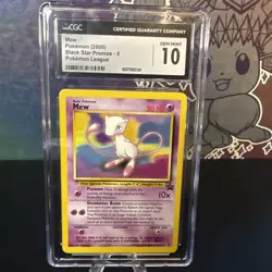 2000 Pokemon Mew Black Star Promo #8 Pokemon League CGC 10 GEM MINT - Image 1