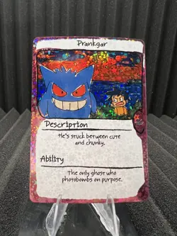 Prankgar (Gengar) 75/100 Numbered Hit Holo - PokeDoodly Fan Art - Pokemon - Image 1