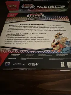 NEW Pokemon TCG S&V Prismatic Evolutions Poster Collection Box Sealed DG Sticker - Image 3
