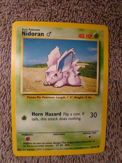 Pokemon Base Set 4th Print 1999-2000 Nidoran NM - Image 1