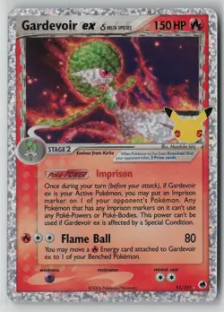 Gardevoir ex (Delta Species) 93/101 Pokemon Celebrations Classic Collection Holo - Image 1