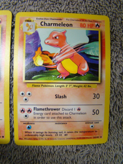 Pokemon Base Set 4th Print 1999-2000 Charmander Charmeleon NM - Image 3