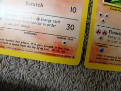 Pokemon Base Set 4th Print 1999-2000 Charmander Charmeleon NM - Image 4