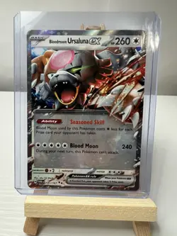 2024 Pokemon Bloodmoon Ursaluna Ex 141/167 Holo- Twilight Masquerade (C) - Image 1