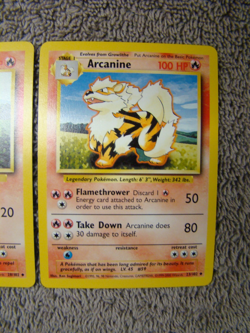 Pokemon Base Set 4th Print 1999-2000 Growlithe Arcanine NM - Image 3