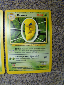 Pokemon Base Set 4th Print 1999-2000 Weedle Kakuna NM - Image 3