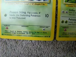 Pokemon Base Set 4th Print 1999-2000 Weedle Kakuna NM - Image 4