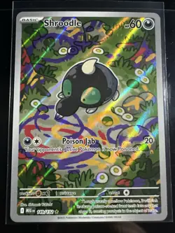 Shroodle 149/132 Pokemon TCG: Mega Evolution Illustration Rare Near Mint (NM) - Image 1