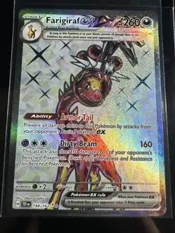 Pokemon TCG Farigiraf EX 194/162 Temporal Forces Full Art Near Mint - Image 1