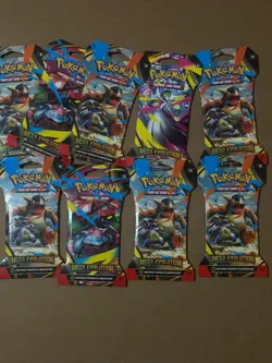 Pokemon Mega Evolucion Booster Pack Factory Sealed New 9 Packs - Image 1
