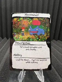 Almostasaur (Venusaur) 27/50 Numbered Hit Holo - PokeDoodly Fan Art - Pokemon - Image 1