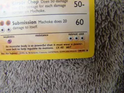 Pokemon Base Set 4th Print 1999-2000 Machop Machoke NM - Image 5