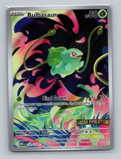 1x Bulbasaur Stamped #133/132 Pokemon Mega Evolution - Pokemon NM - Image 1