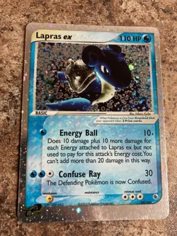Pokemon TCG: 2003 EX Ruby & Sapphire Lapras ex 99/109 Ultra Rare NM - Image 1