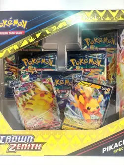 Pokemon TCG: Crown Zenith Pikachu VMAX Factory Sealed Special Collection Box - Image 3