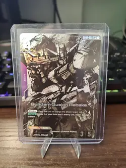 Gundam Card Game Dual Impact Unit Card Gundam Gusion Rebake GD02-055 LR+ - Image 1