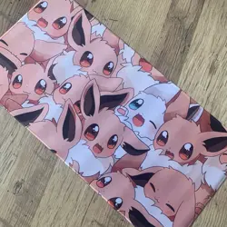 Eevee Rubber Playmat Play Mat For Tcg Trading Card Game Mouse Pad Pc Desk - Image 1