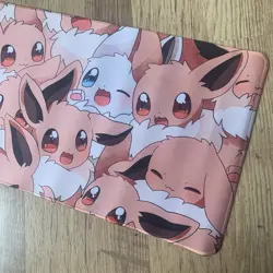 Eevee Rubber Playmat Play Mat For Tcg Trading Card Game Mouse Pad Pc Desk - Image 2