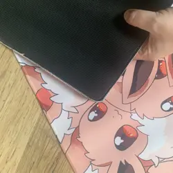 Eevee Rubber Playmat Play Mat For Tcg Trading Card Game Mouse Pad Pc Desk - Image 3