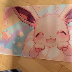 Rainbow Eevee Rubber Playmat For Tcg Trading Card Game Cards Pokemon - Image 2