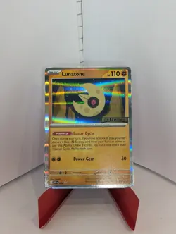 Pokemon TCG Card - Lunatone MEP 004 Prerelease Promo - Image 1