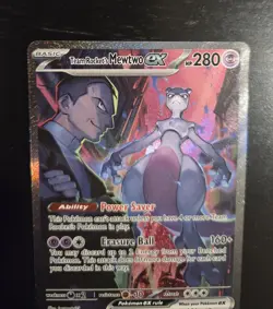 Team Rocket's Mewtwo ex SIR 231/182 Sv10: Destined Rivals Holo Pokemon TCG Card - Image 4