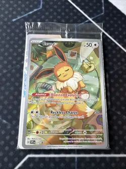 Pokemon TCG Eevee - 173 SVP Prismatic Evolutions ETB Promo Card Pack SEALED - Image 1